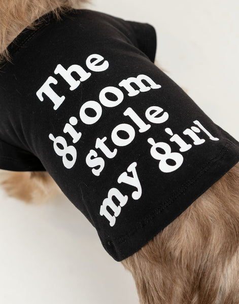 Stole My Girl Wedding Dog T-Shirt