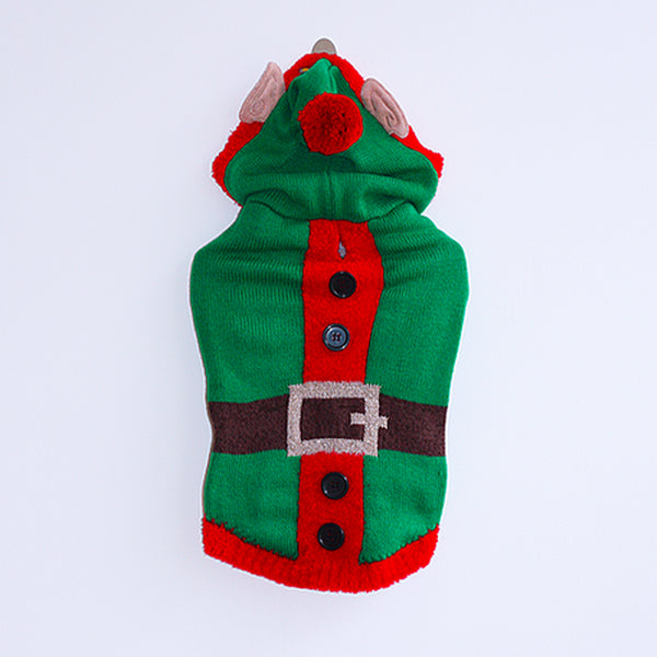 Elf Christmas Dog Jumper