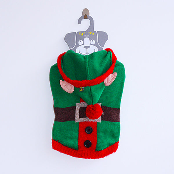 Elf Christmas Dog Jumper