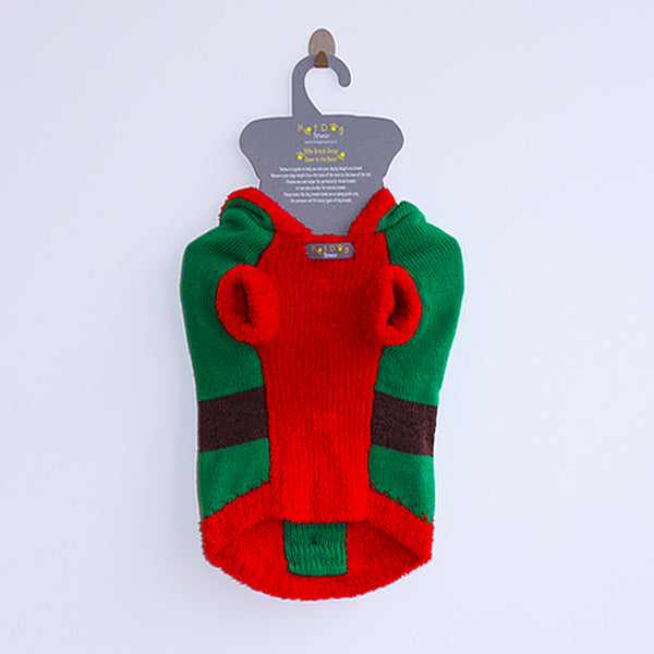 Elf Christmas Dog Jumper