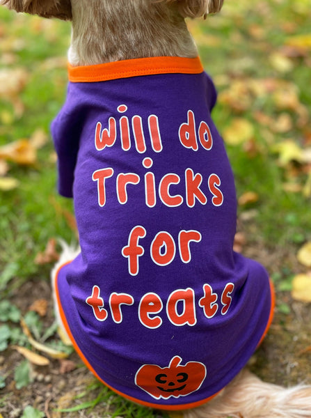 Halloween Tricks For Treats Dog T-Shirt